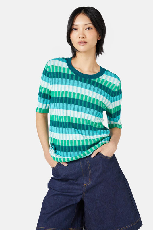 Gorman - Kit Kat Knit Top - green