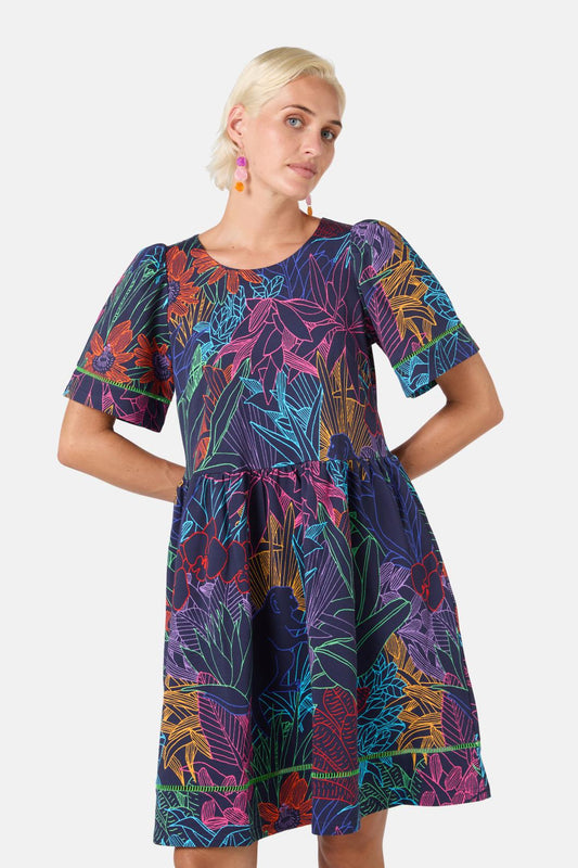 Gorman - Monkey Forest Jersey Dress - print