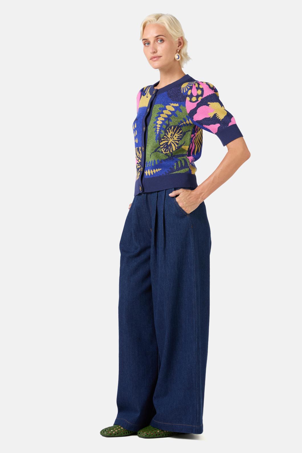 Gorman - Stamp Collecting Cardigan - multi