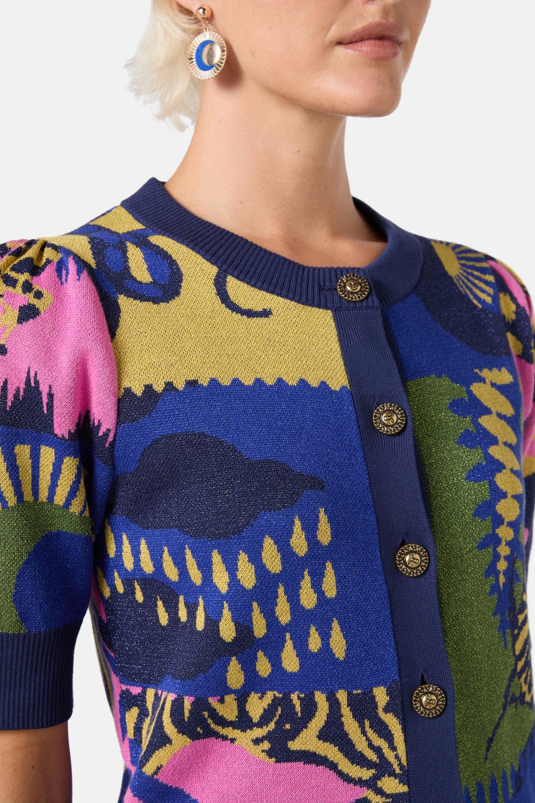 Gorman - Stamp Collecting Cardigan - multi
