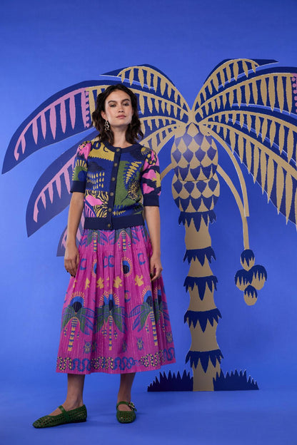 Gorman - Stamp Collecting Cardigan - multi