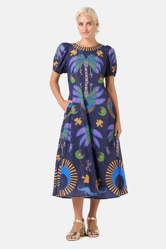 Gorman - Stamp Collecting Party Dress - print