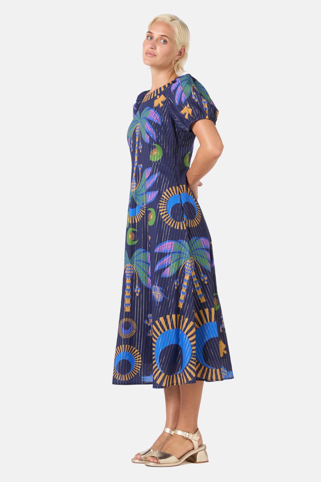 Gorman - Stamp Collecting Party Dress - print