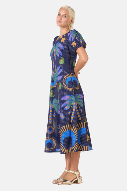 Gorman - Stamp Collecting Party Dress - print