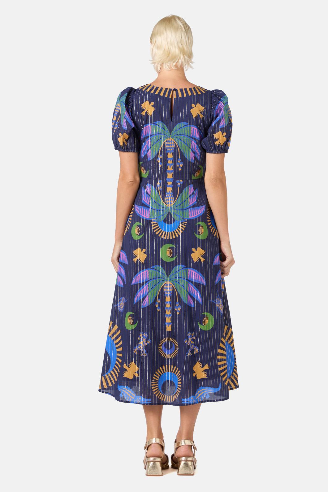 Gorman - Stamp Collecting Party Dress - print