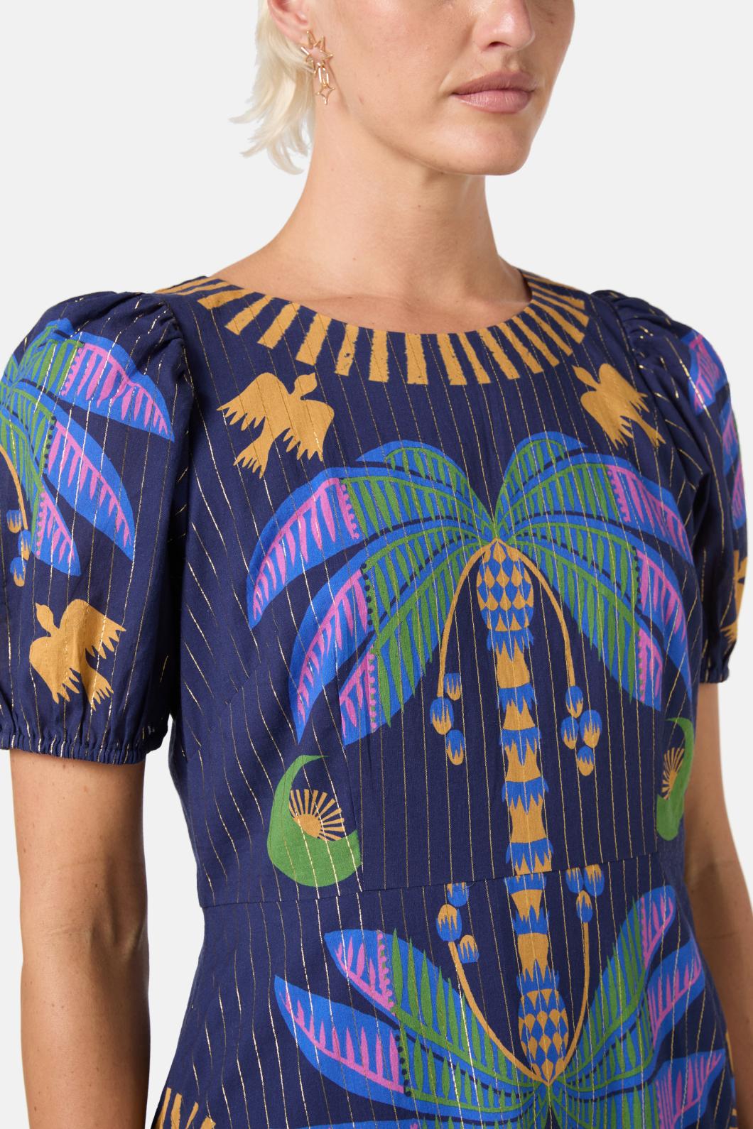 Gorman - Stamp Collecting Party Dress - print