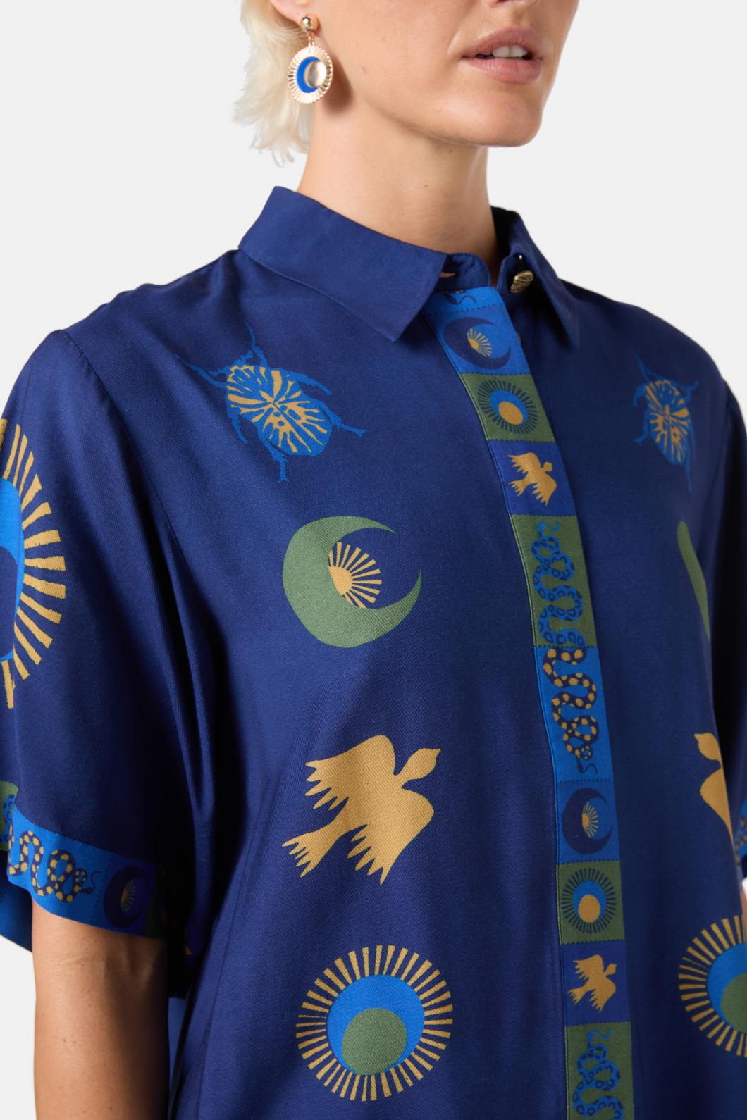 Gorman - Stamp Collecting Shirt - print