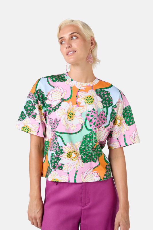 Gorman - Lotus Leopard Tee - print