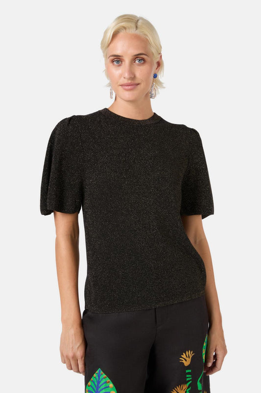 Gorman - Lotus Knit Top - black