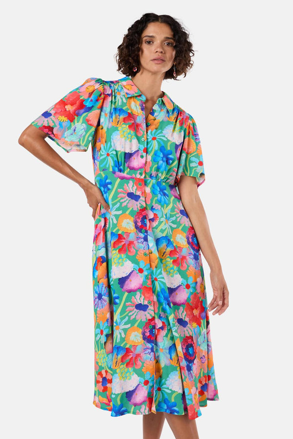 Gorman - Big Bouquet Shirt Dress - print