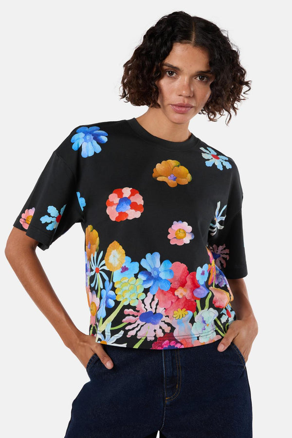 Gorman - Big BouquetPlacementRelaxedTee - print