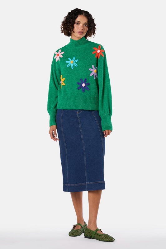 Gorman - Big Bouquet Jumper - green