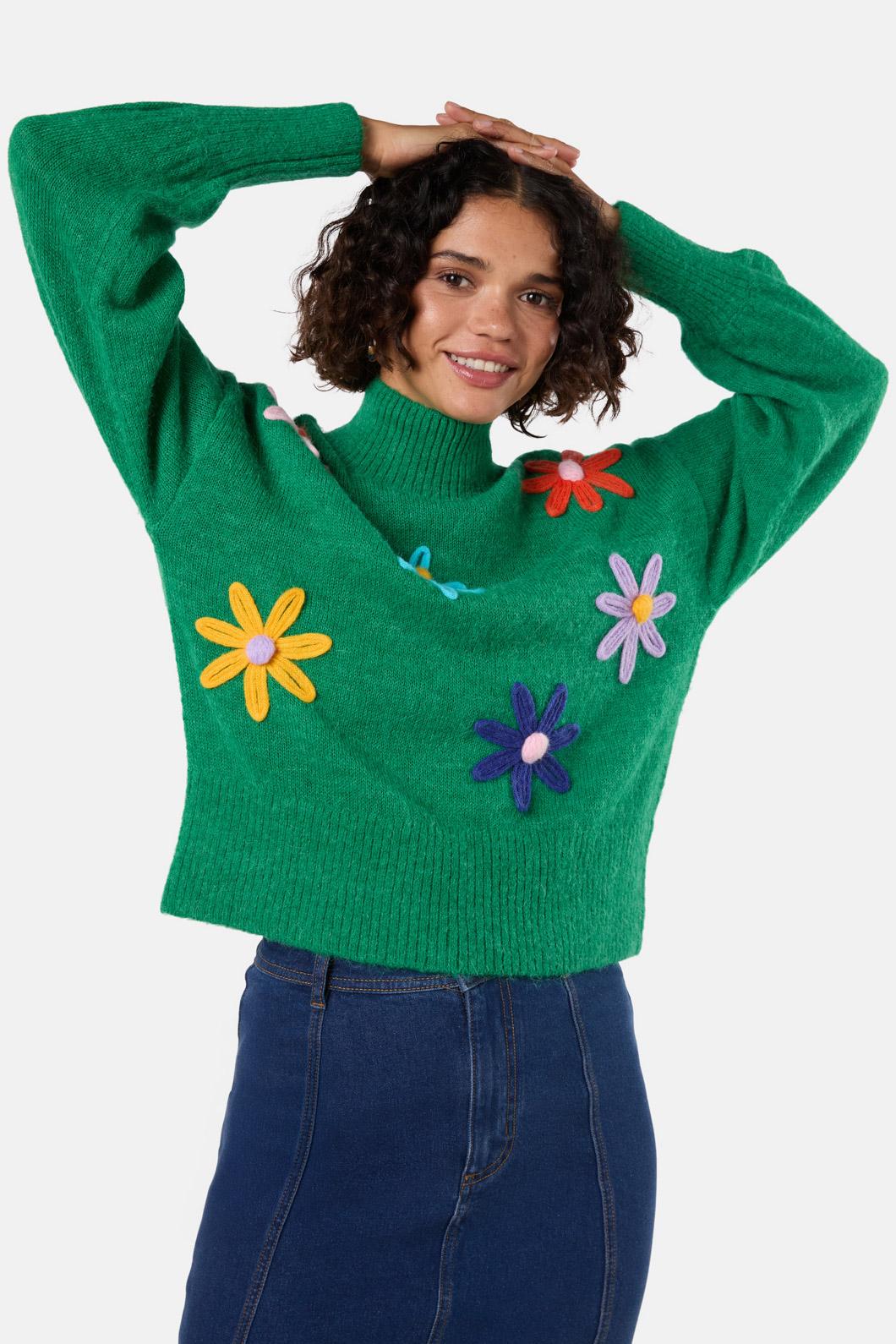 Gorman - Big Bouquet Jumper - green