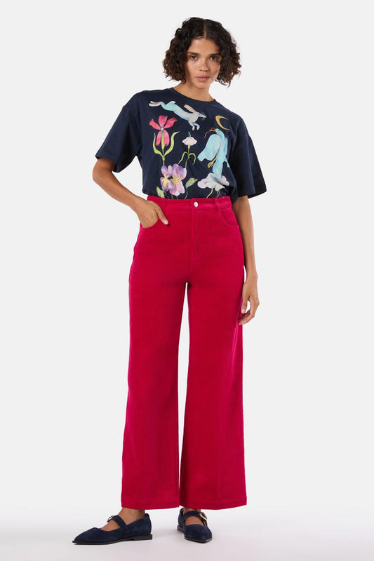 Gorman - Atalanta Cord Jean - raspberry
