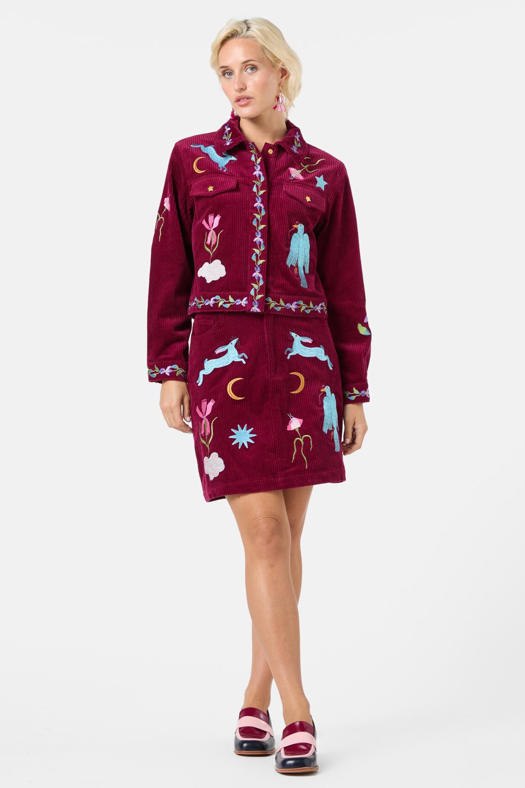 Gorman - Daydream Embroidered Jacket - plum
