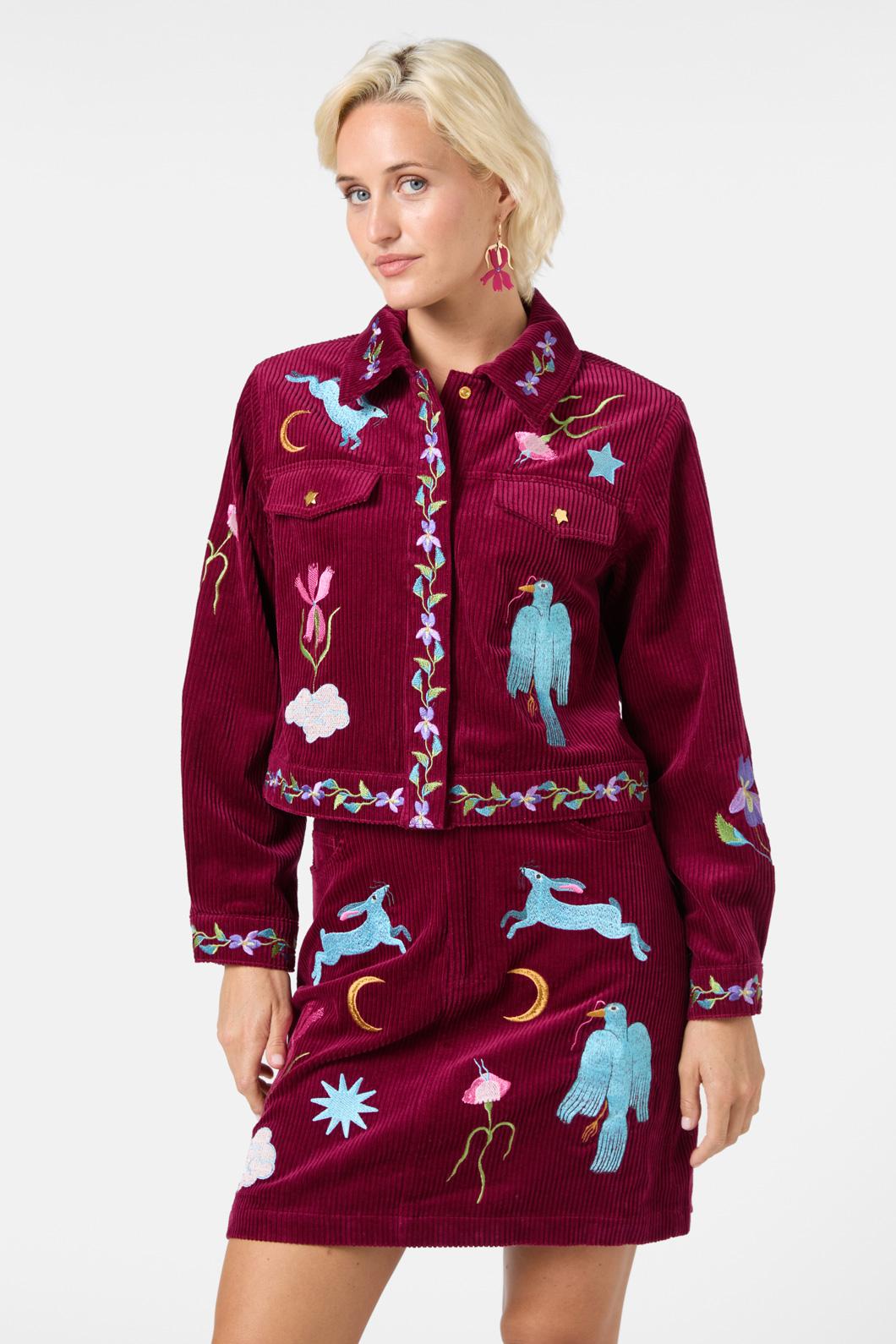 Gorman - Daydream Embroidered Jacket - plum