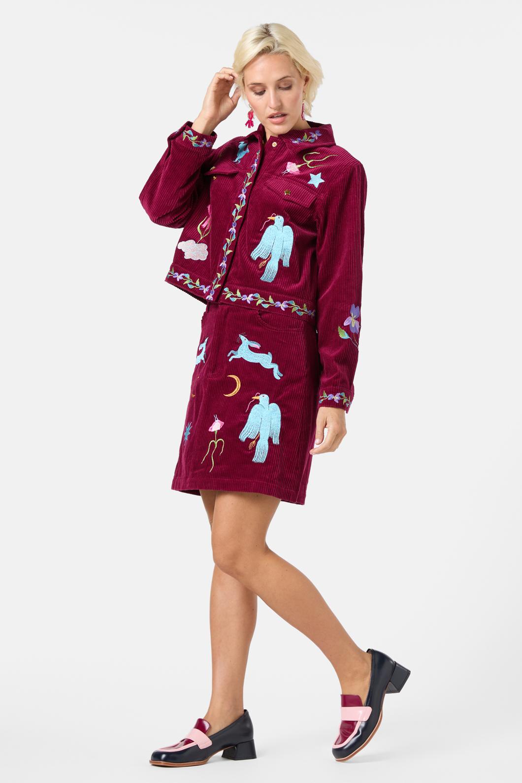 Gorman - Daydream Embroidered Jacket - plum