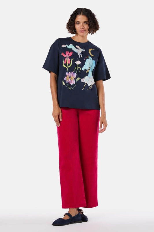 Gorman - Daydream Emb Oversized Tee - print