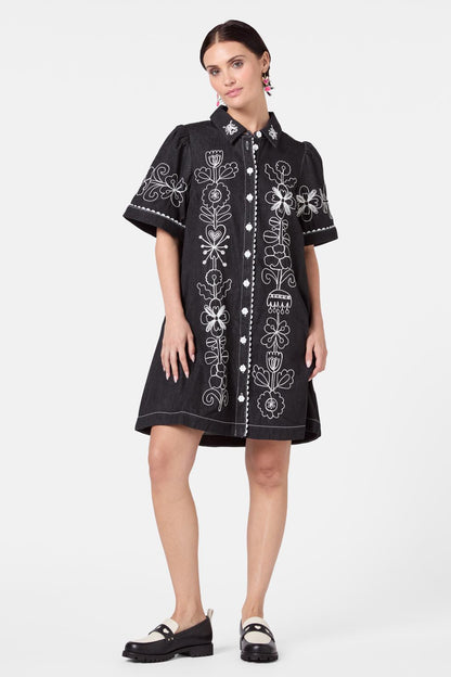 Gorman - Folk Tales Shirt Dress - black