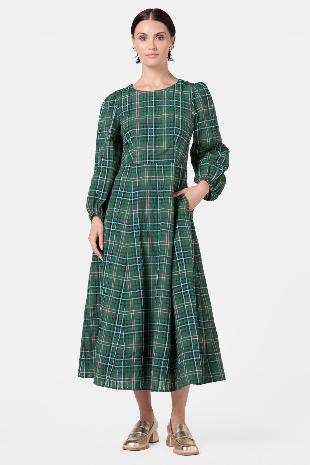 Gorman - Bricklane Seersucker Dress - green