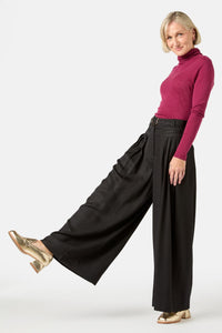 Gorman - Carnaby Pleat Pant - black