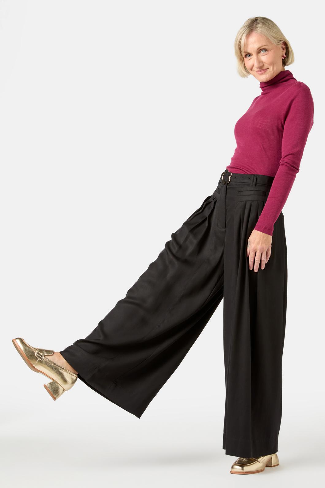 Gorman - Carnaby Pleat Pant - black