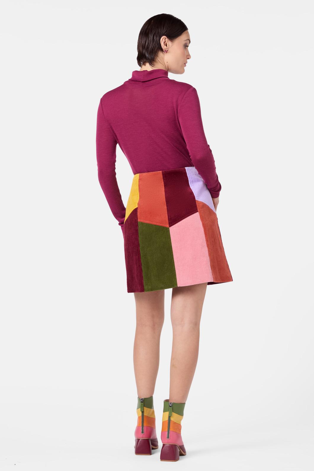 Gorman - Retro Spliced Cord Skirt - multi