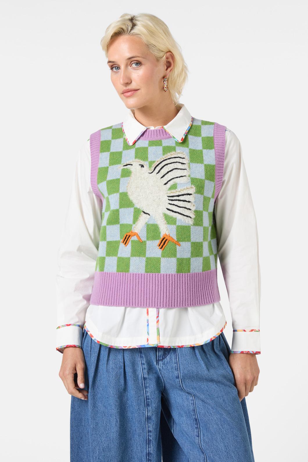 Gorman - Fantasy Patchwork Knit Vest - multi