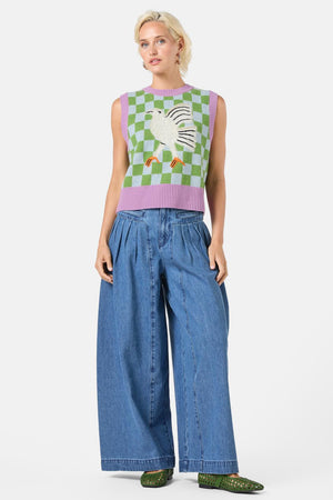 Gorman - Fantasy Patchwork Knit Vest - multi