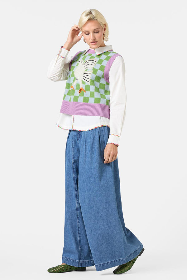 Gorman - Fantasy Patchwork Knit Vest - multi