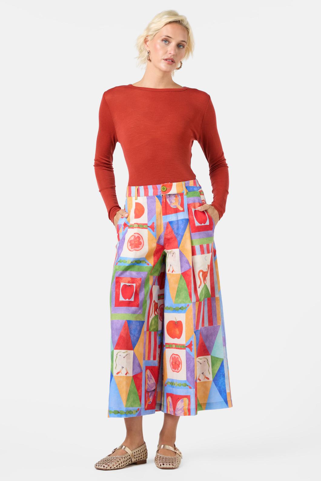 Gorman - Fantasy Patchwork Skort - print