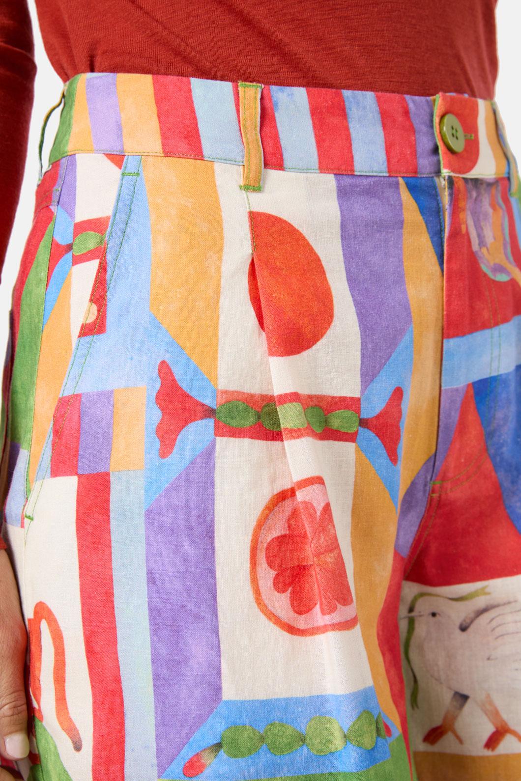 Gorman - Fantasy Patchwork Skort - print