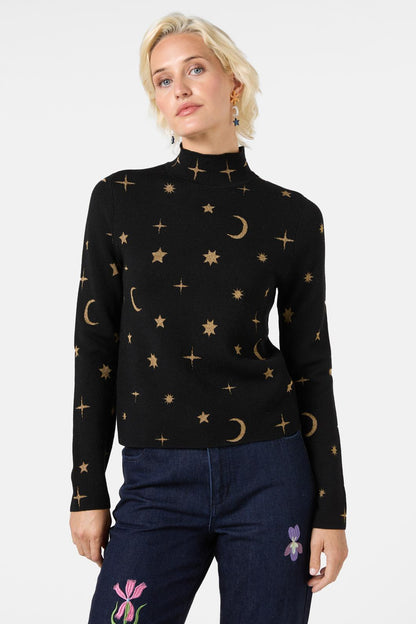Gorman - Constellation Knit Top - black