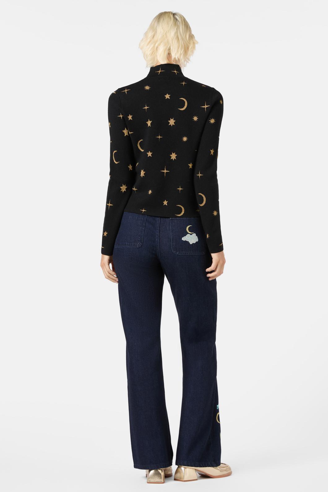 Gorman - Constellation Knit Top - black