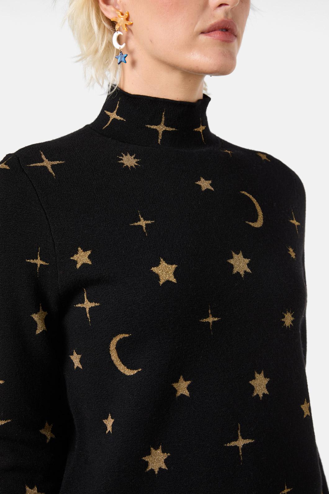 Gorman - Constellation Knit Top - black