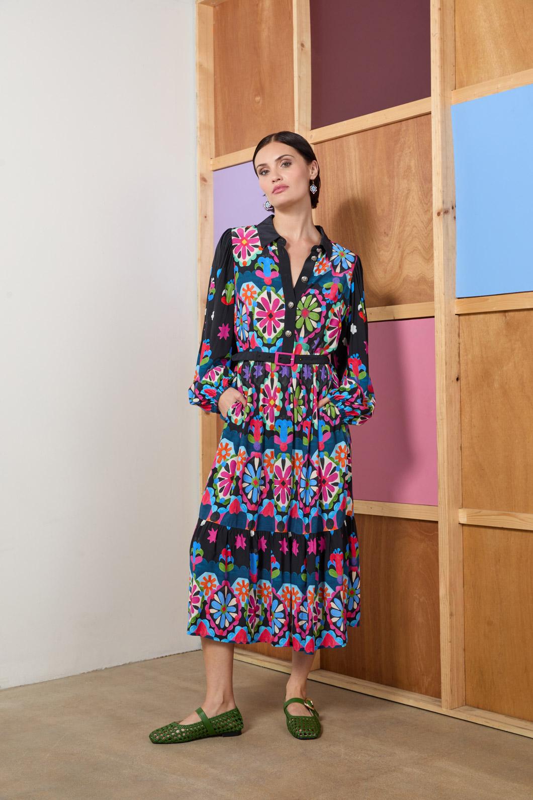Gorman - Friendly Folk Shirt Dress - print