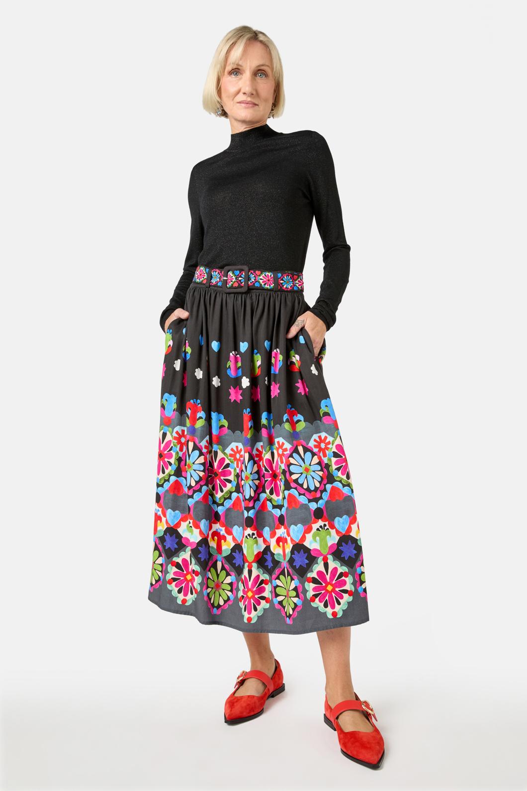 Gorman - Friendly Folk Skirt - print