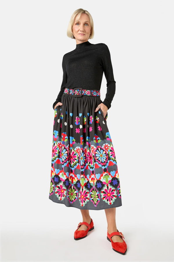 Gorman - Friendly Folk Skirt - print
