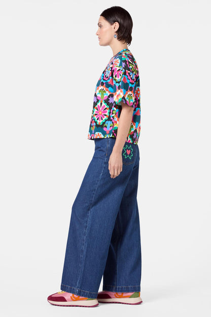 Gorman - Friendly Folk Tee - print