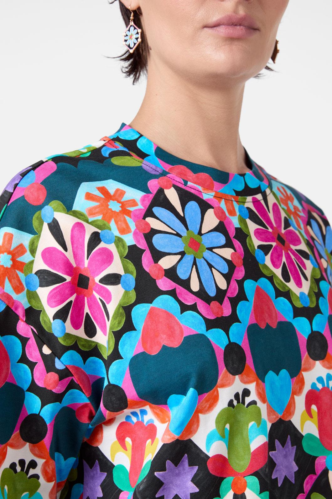 Gorman - Friendly Folk Tee - print