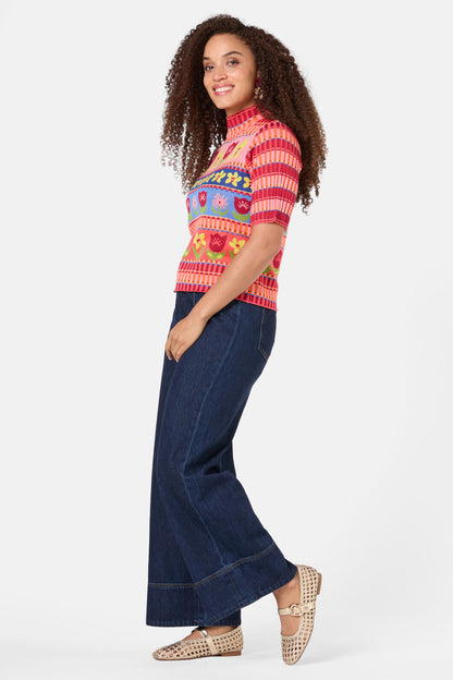Gorman - Rosie's Posies Knit Top - multi