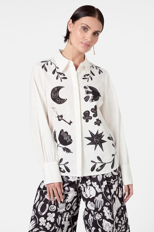 Gorman - Lost And Found Placement Shirt - print