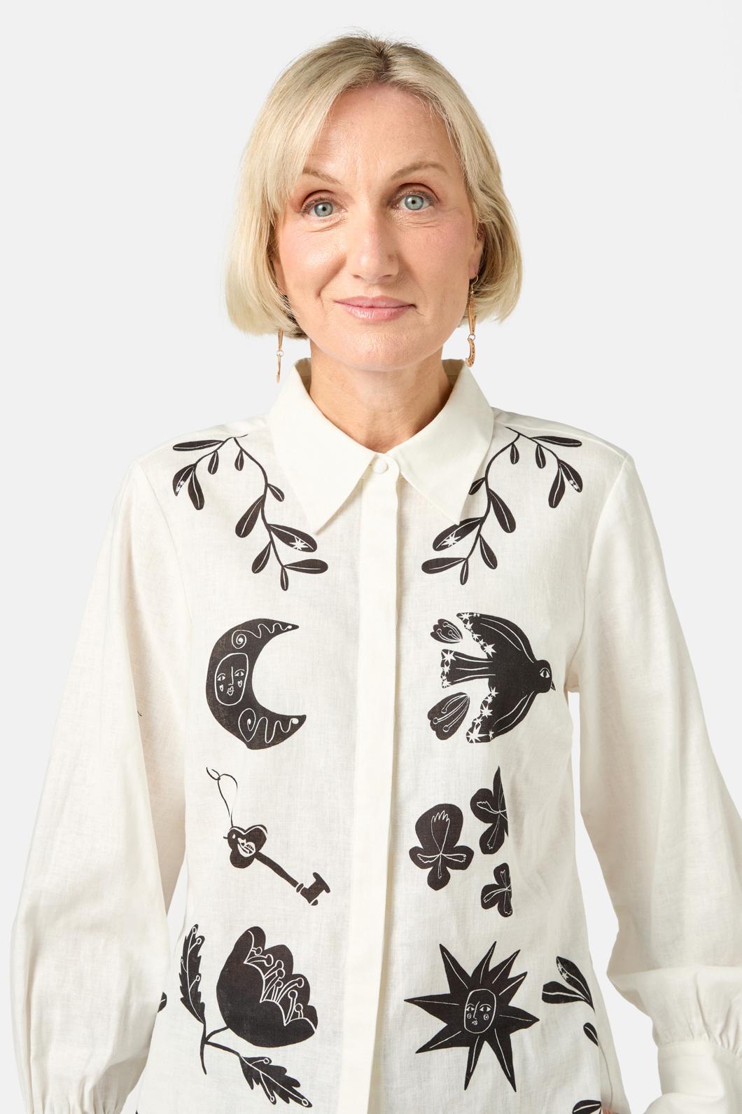 Gorman - Lost And Found Placement Shirt - print