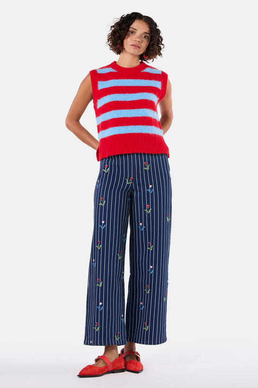 Gorman - Line Work Knit Vest - stripe