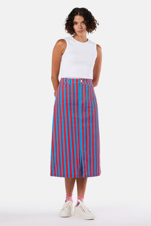 Gorman - Line Dancing Denim Skirt - stripe