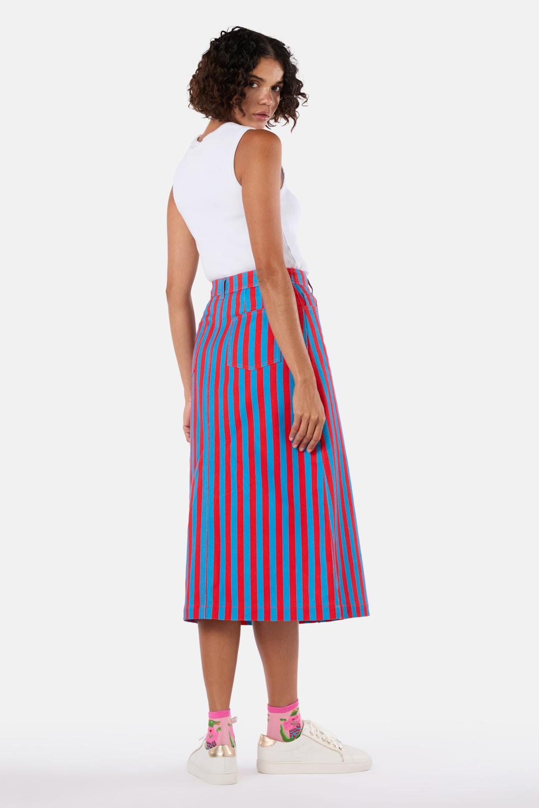 Gorman - Line Dancing Denim Skirt - stripe