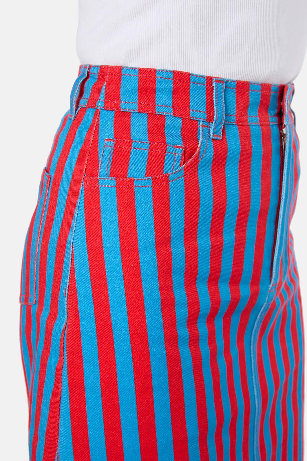 Gorman - Line Dancing Denim Skirt - stripe