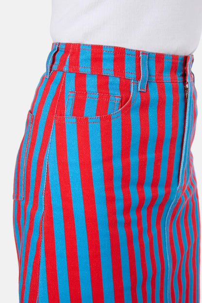 Gorman - Line Dancing Denim Skirt - stripe
