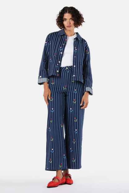 Gorman - Rosette Denim Jacket - stripe