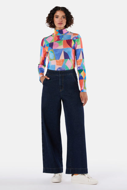 Gorman - Cutting Shapes Merino Polo - print